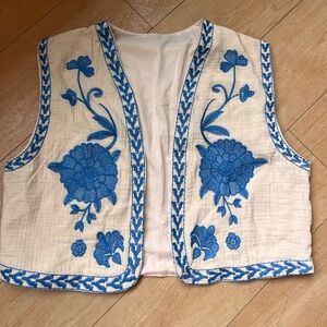 Embroidered Bohemian Vest